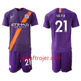 Manchester City Fodboldtrøjer Silva 21 Børn 3. sæt 2018/19 Kort ærmer